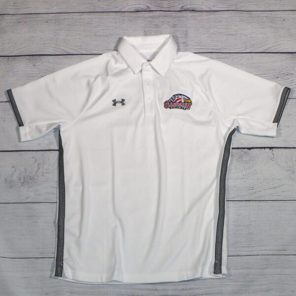 under armour white golf shirt